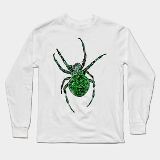 Green Spider Fierce Orb-Weaver Long Sleeve T-Shirt
